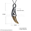 Punk Style Stainless Steel Pendant Necklaces NJEW-BB34059-6