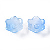 Transparent Two Tone Spray Painted Glass Beads GLAA-Q089-002B-001-3
