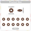 300Pcs Tibetan Style Alloy Beads Daisy Spacer Beads TIBEB-PH0005-30R-2