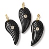 Natural Obsidian Pendants GG-CBA51ED-02G-07-1