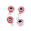 Handmade Evil Eye Lampwork Charms KK-F764-13P-02-1