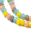 Faceted Glass Beads Strands X-GLAA-G074-A04-2
