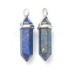 Natural Lapis Lazuli Pointed Pendants G-M378-01P-A07-2