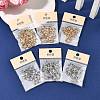SHEGRACE Brass Micro Pave Clear Cubic Zirconia Spring Gate Clasps XGRQ58768-750G-5