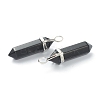 Natural Obsidian Pointed Pendants G-M378-01P-A17-3