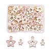 80Pcs 4 Styles Alloy Enamel Pendants ENAM-LS0001-27LG-1