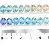 Transparent Painted Glass Beads Strands X1-DGLA-A034-T6mm-A14-4
