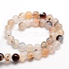 Natural Agate Round Beads Strands G-E321C-4mm-01-2