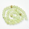Natural Flower Jade Beads Strands GSR8mmC193-5