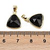 Natural Obsidian Pendants G-O176L-16G-3