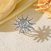 Sun 304 Stainless Steel Cuff Rings FS-WG7BC9E-02-1