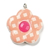 Opaque Resin Pendants RESI-G078-01D-1