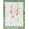 Sweet Style Alloy Resin Leaf Dangle Earrings FS-WGC6399-09-1