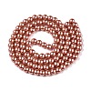 Baking Paint Pearlized Glass Pearl Round Bead Strands HY-Q330-8mm-50-A-3