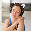 1 Pair Silicone Cat Ear Headphones Decorations DIY-CP0013-62A-6