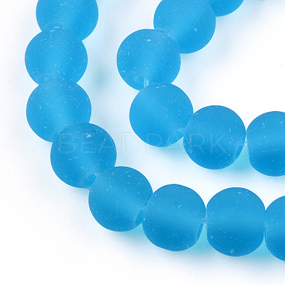 Transparent Glass Beads Strands GLAA-T032-T6mm-MD06-1