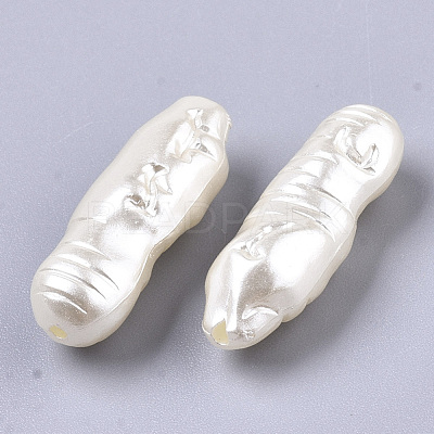 ABS Imitation Pearl Acrylic Beads X-OACR-S028-129-1