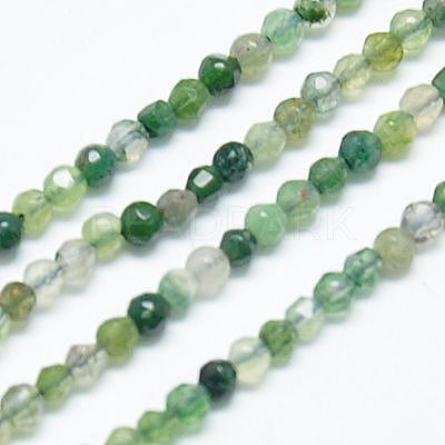 Natural Moss Agate Beads Strands G-J002-03H-1