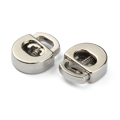 Alloy Spring Cord Locks FIND-WH0110-063P-1