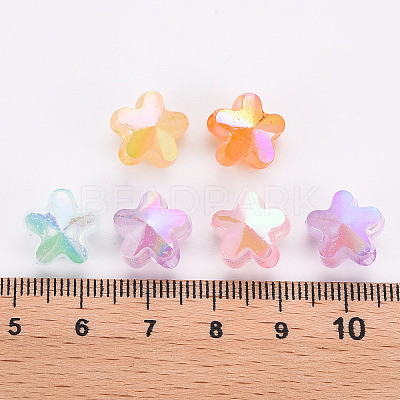Imitation Jelly Acrylic Beads TACR-S154-46E-1