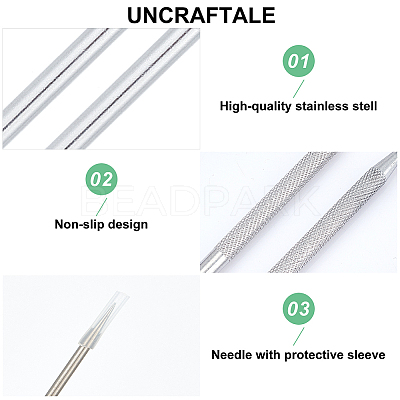8Pcs Polymer Clay Sculpture Tool DIY-UN0004-15-1