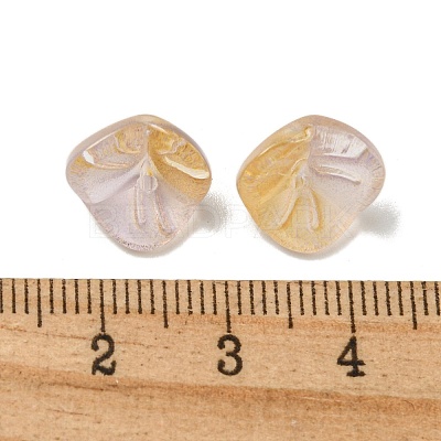 Electroplated Glass Beads GLAA-G119-01C-1