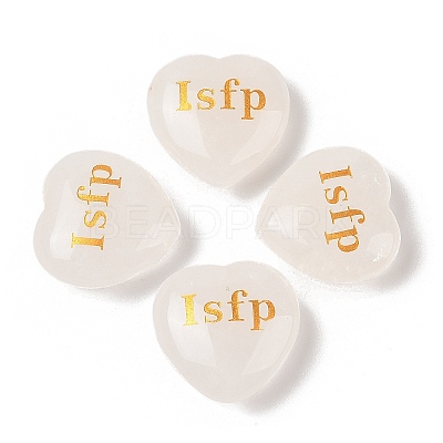 Natural Quartz Crystal Heart Engraving MBTI Figurines Statues for Home Office Desk Decorations X1-G-K353-05D-1