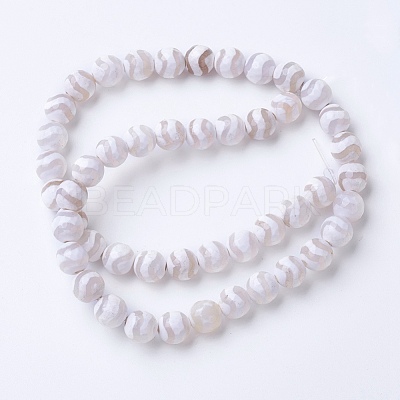 Tibetan Style dZi Beads G-G752-01-6mm-1