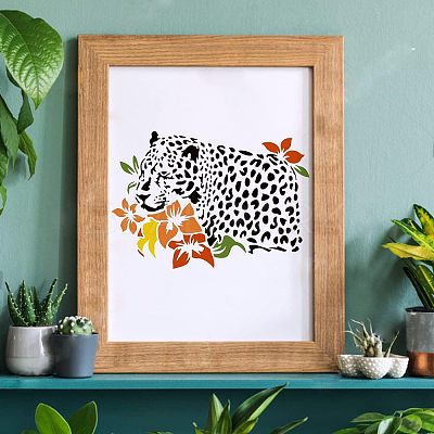 Large Plastic Reusable Drawing Painting Stencils Templates DIY-WH0202-226-1