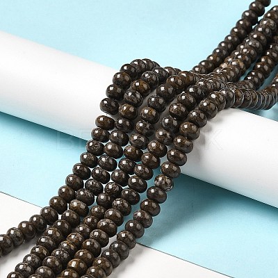 Natural Red Snowflake Obsidian Beads Strands LS-G-G992-B03-1