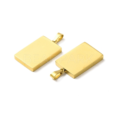 Ion Plating(IP) 304 Stainless Steel Pendants STAS-R120-03G-1