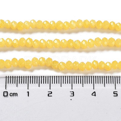 Baking Paint Imitation Jade Glass Bead Strands DGLA-A034-J4MM-A24-1