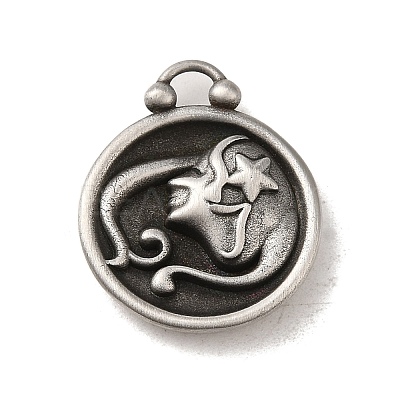 304 Stainless Steel Pendants STAS-L022-306AS-06-1