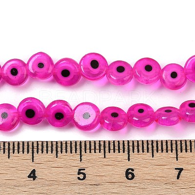 Handmade Evil Eye Lampwork Beads Strands LAMP-G164-10A-03-1