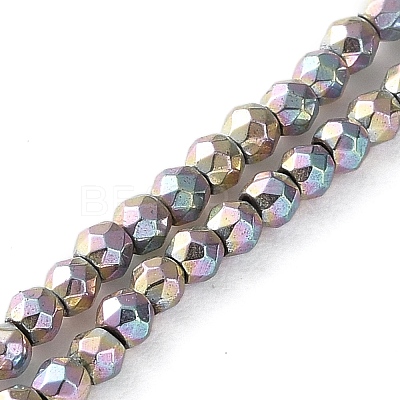 Electroplated Synthetic Non-magnetic Hematite Beads Strands G-C248-D01-2mm-02-1