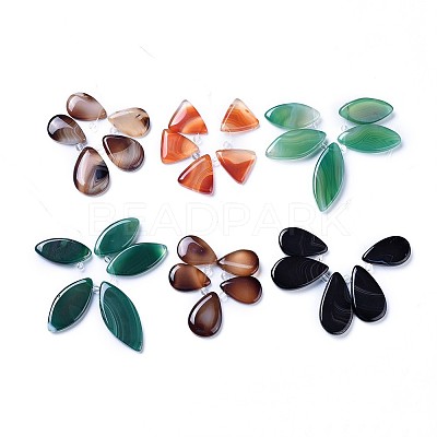 Natural Agate Beads Strands G-F638-10-1