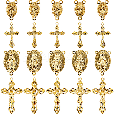 DIY Religion Theme Jewelry Making Findings Kit DIY-SC0024-07-1
