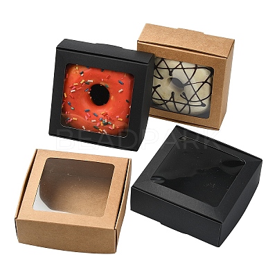 10Pcs 2 Colors Paper Candy Boxes CON-YW0001-82-1