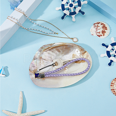 Natural Shell Jewelry Plates DJEW-WH0058-08-1
