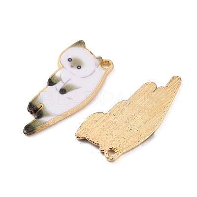 Alloy Enamel Pendants ENAM-WH0054-58B-1
