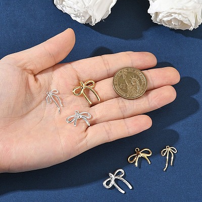 3Pcs 3 Styles Brass Pendants KK-YW0003-66G-1
