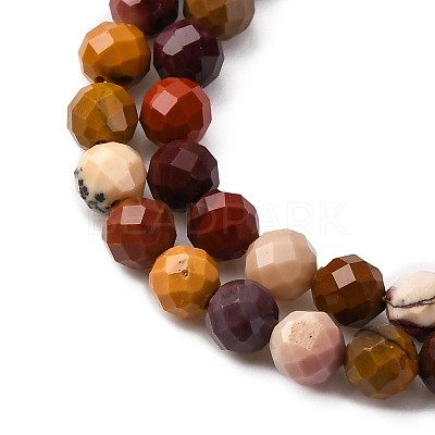 Natural Mookaite Beads Strands G-D320-A05-4mm-1