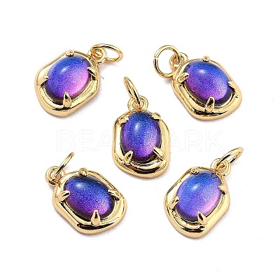 Eco-Friendly Brass Charms KK-H762-03G-01-1
