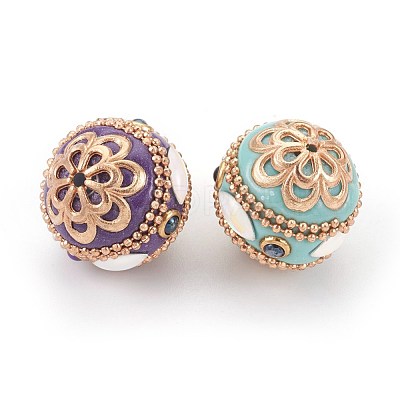 Handmade Indonesia Beads IPDL-E012-09-1