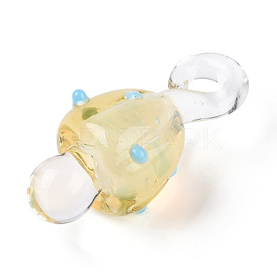 Handmade Lampwork Pendants LAMP-T021-23G-1