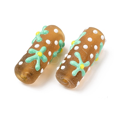 Handmade Lampwork Enamel Beads LAMP-B051-01E-1