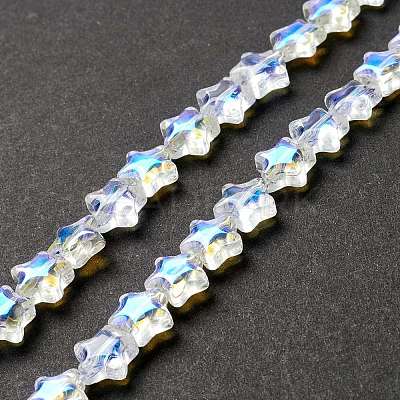 Transparent Glass Beads Strand GLAA-F112-02I-1