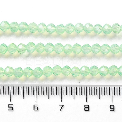 Baking Paint Transparent Glass Beads Strands LS-DGLA-A034-J4MM-D02-1