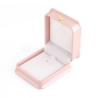 PU Leather Necklace Pendant Gift Boxes X-LBOX-L005-F02-1