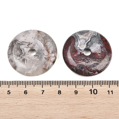 Natural Crazy Lace Agate Pendants G-B196-01B-06-1